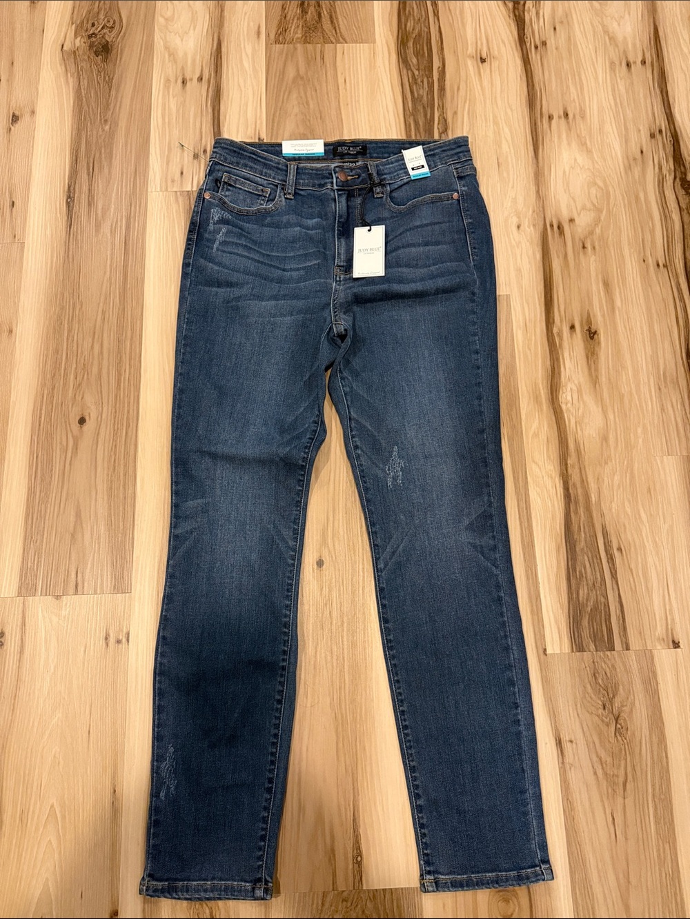 Judy Blue Dark Blue Stretch mid rise relaxed fit Jeans 11/30